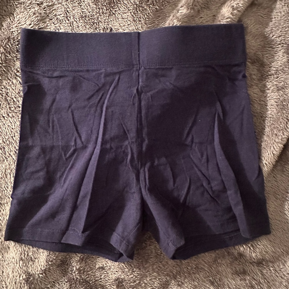 Navy Blue Biker Shorts